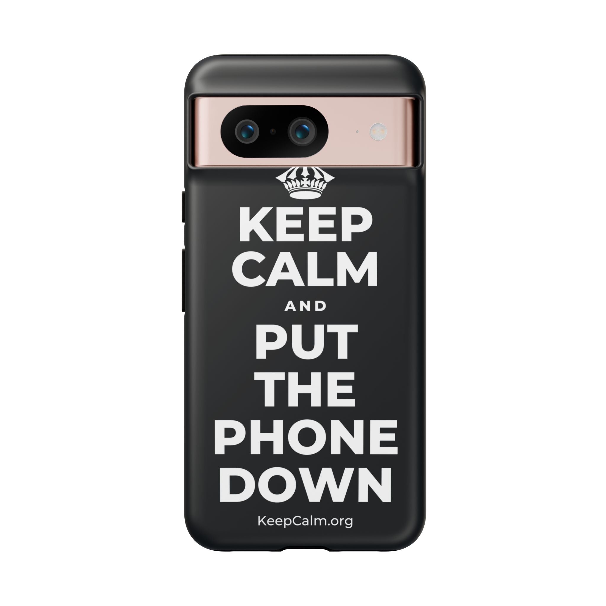 KEEP CALM AND PUT THE PHONE DOWN Phone Case (Dark)