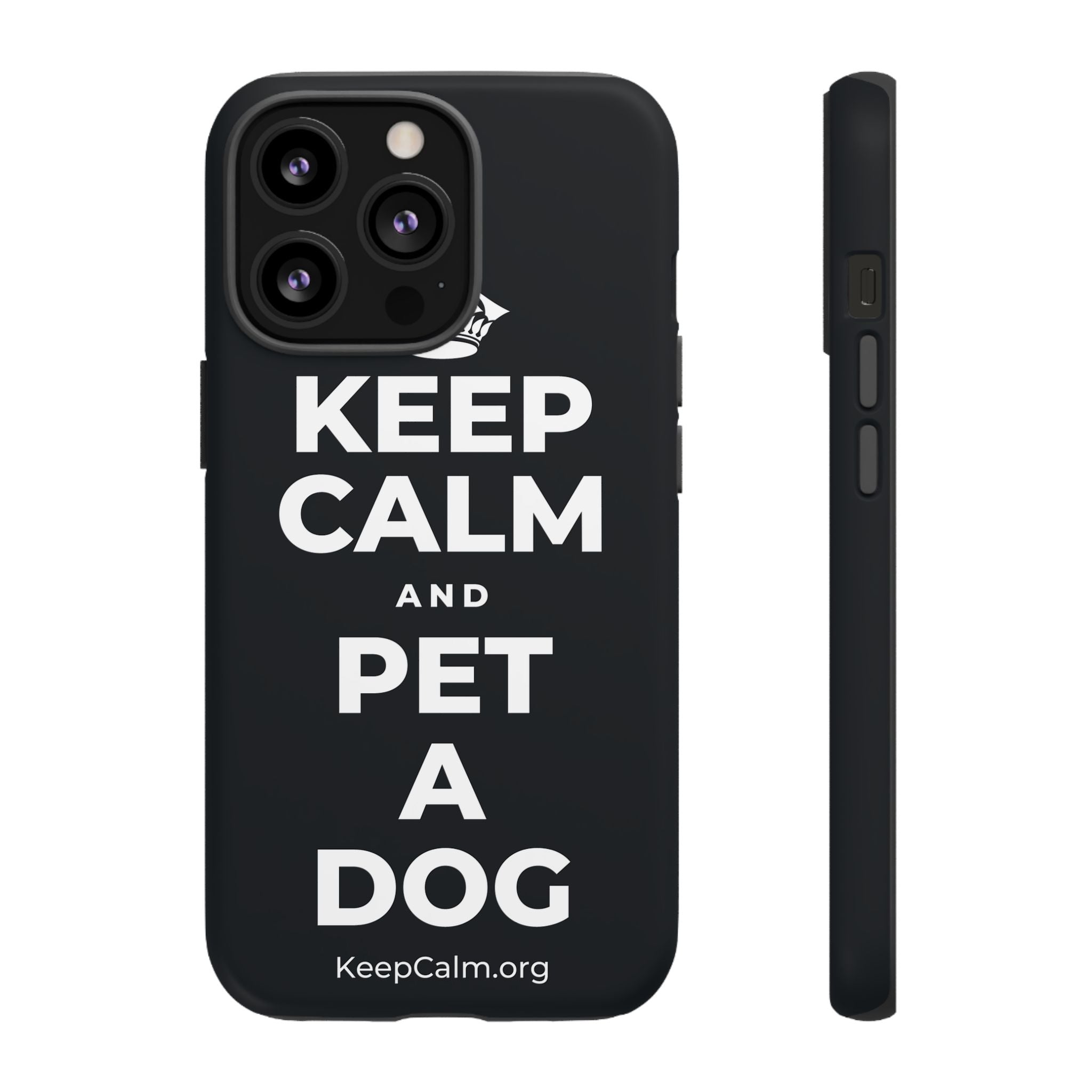 KEEP CALM AND PET A DOG Phone Case (Dark)