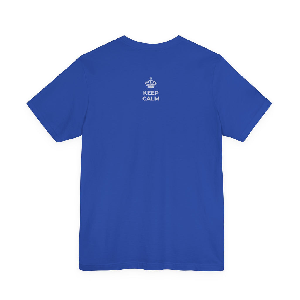 KEEP CALM AND ASK OUT LOUD T-Shirt (Soft Cream–Heather Mauve)