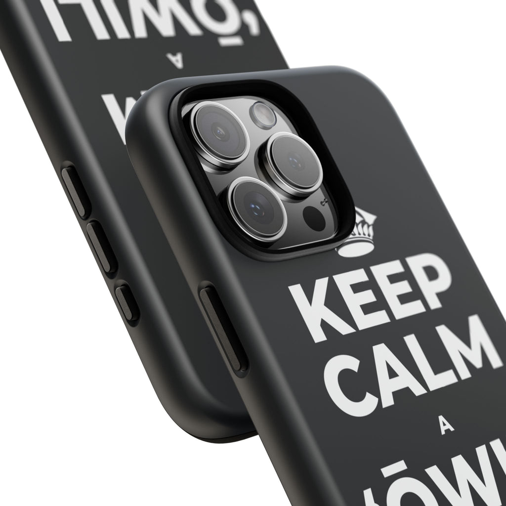 KEEP CALM A ʻŌWILI I KAHI KUʻEKE Phone Case (Dark)