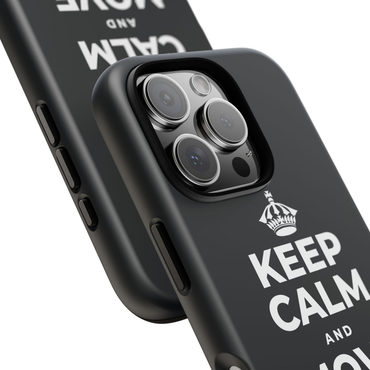 KEEP CALM AND MOVE FORWARD Phone Case (Dark)