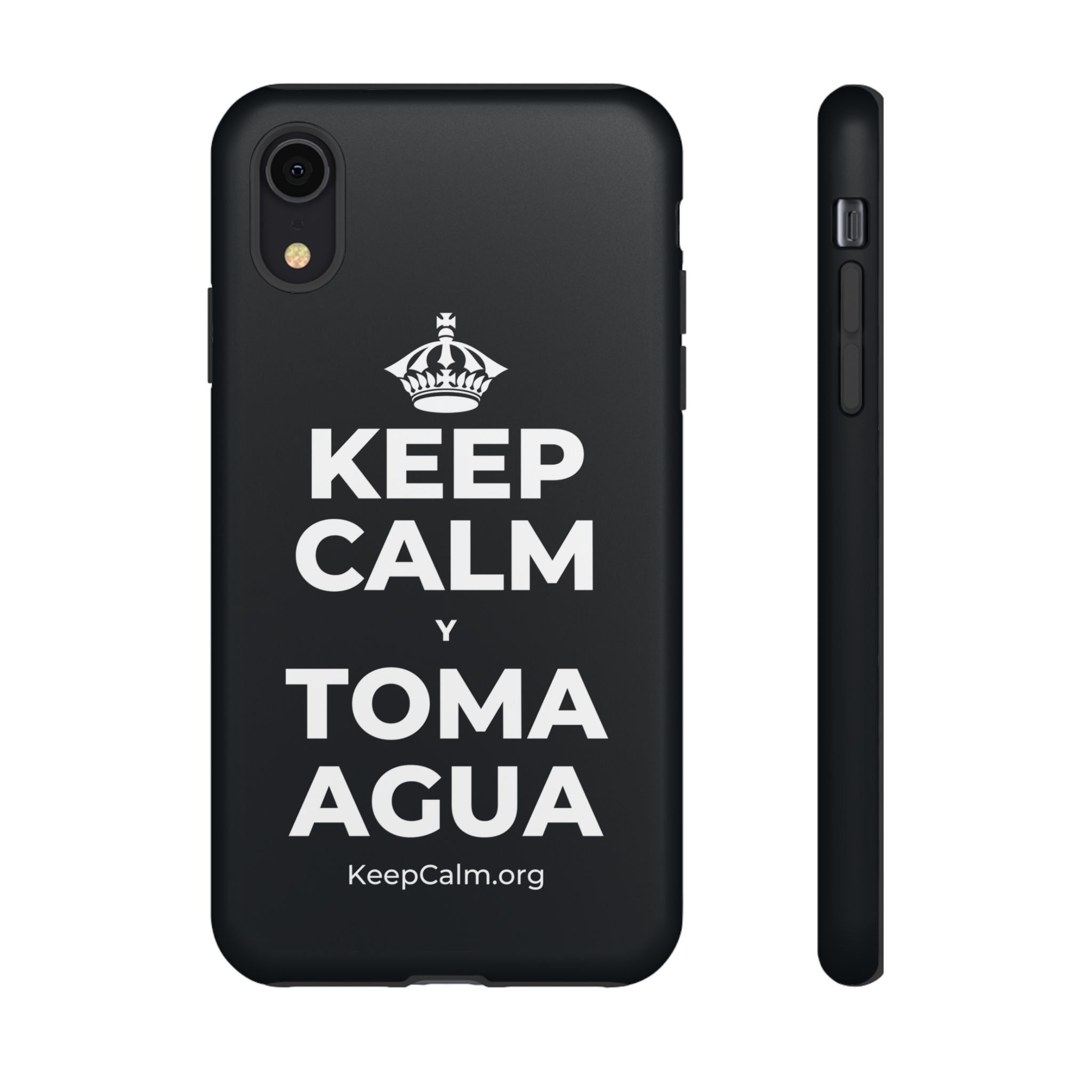 KEEP CALM Y TOMA AGUA Phone Case (Dark)