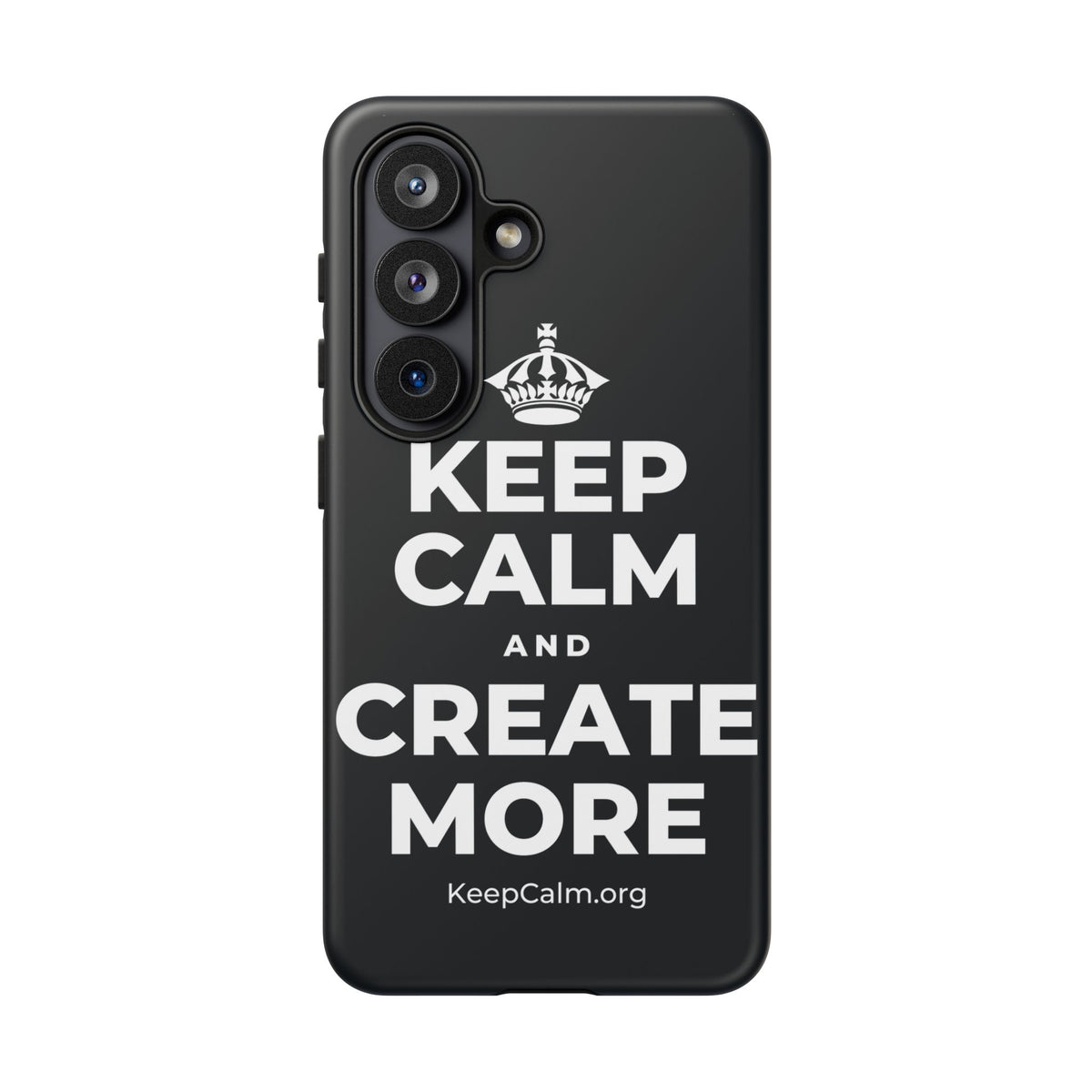 KEEP CALM AND CREATE MORE Phone Case (Dark)