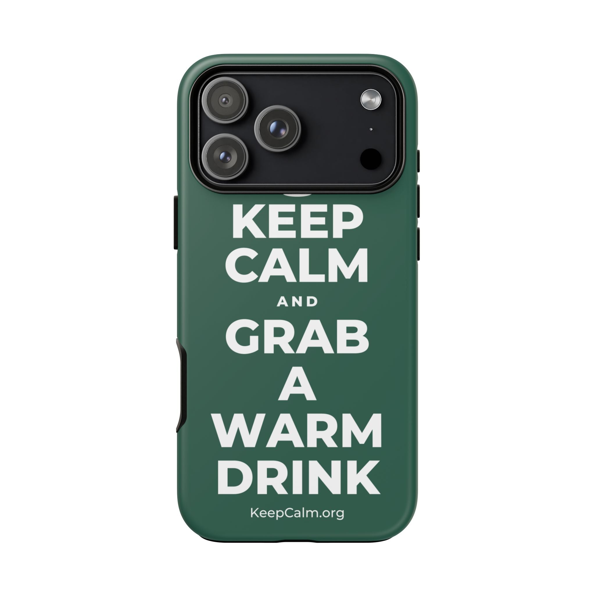 KEEP CALM AND GRAB A WARM DRINK Phone Case