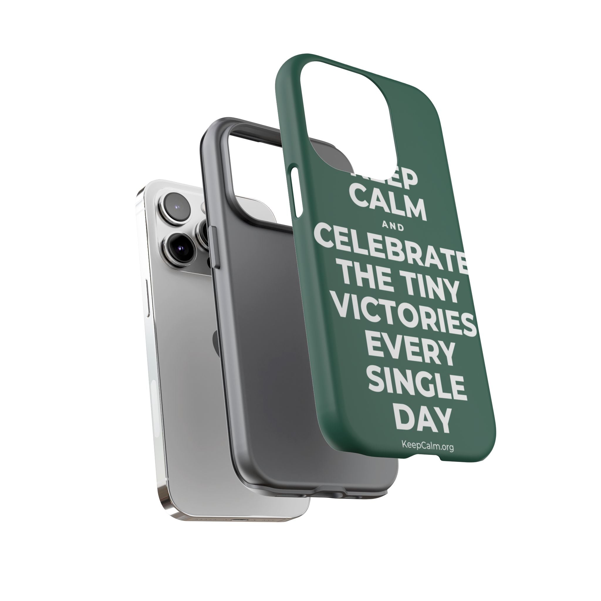 KEEP CALM AND CELEBRATE THE TINY VICTORIES EVERY SINGLE DAY Phone Case