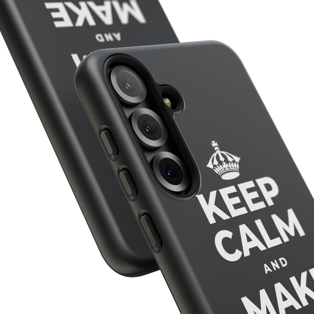 KEEP CALM AND MAKE TIME TO PLAY Phone Case (Dark)