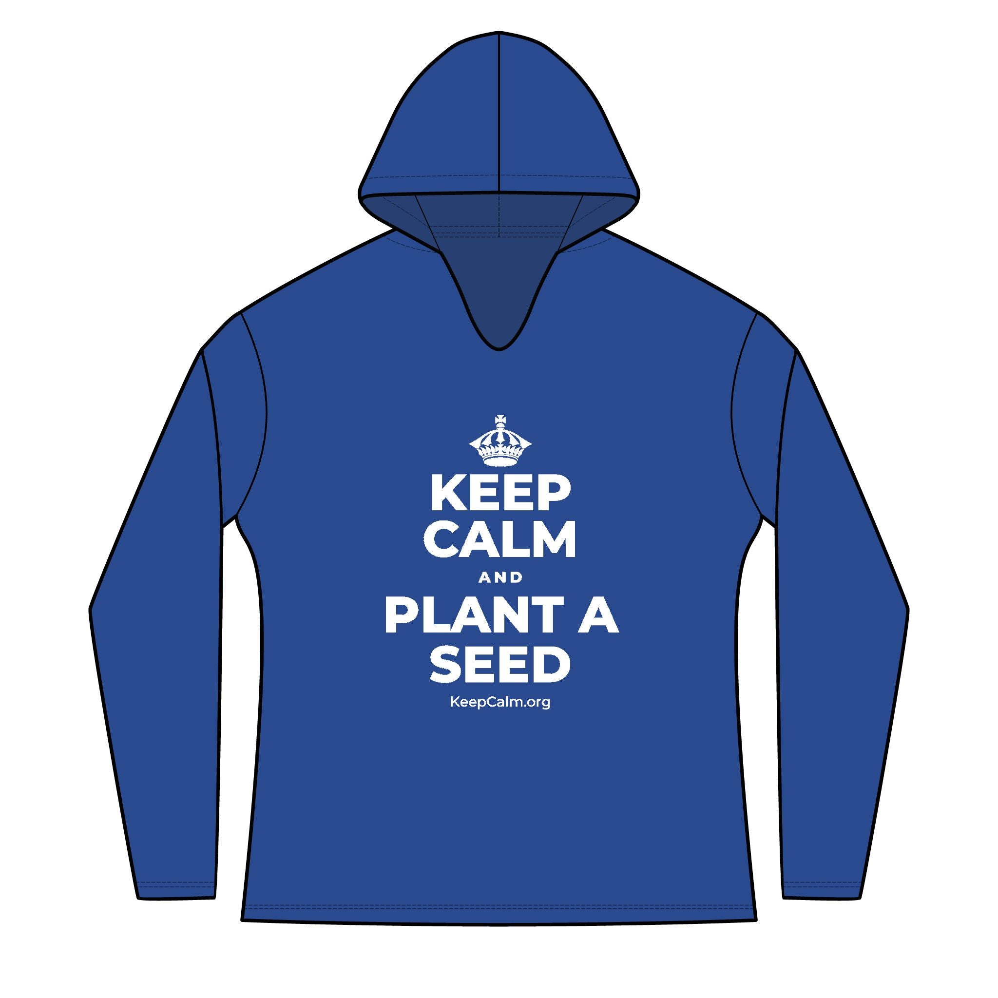 KEEP CALM AND PLANT A SEED Women's Long Sleeve Hoodie
