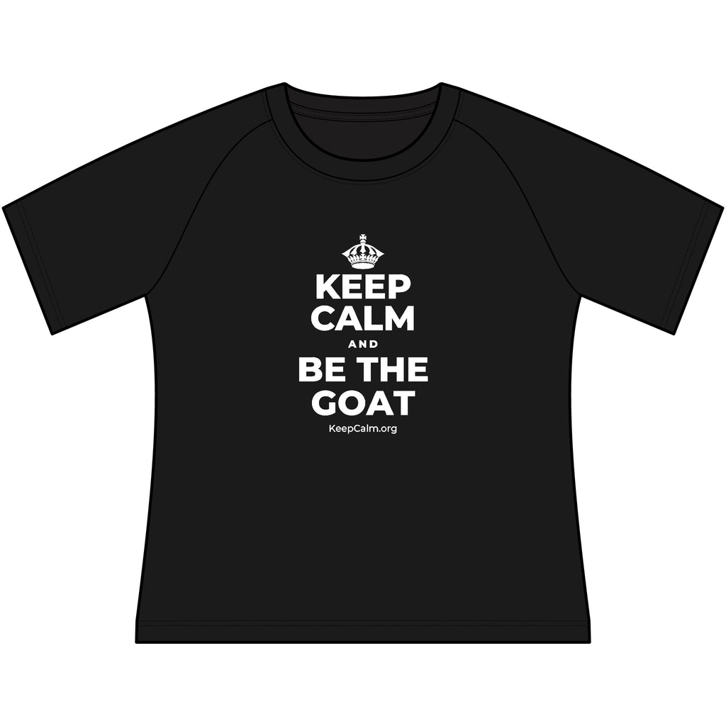 KEEP CALM AND BE THE GOAT Women's Raglan Tee