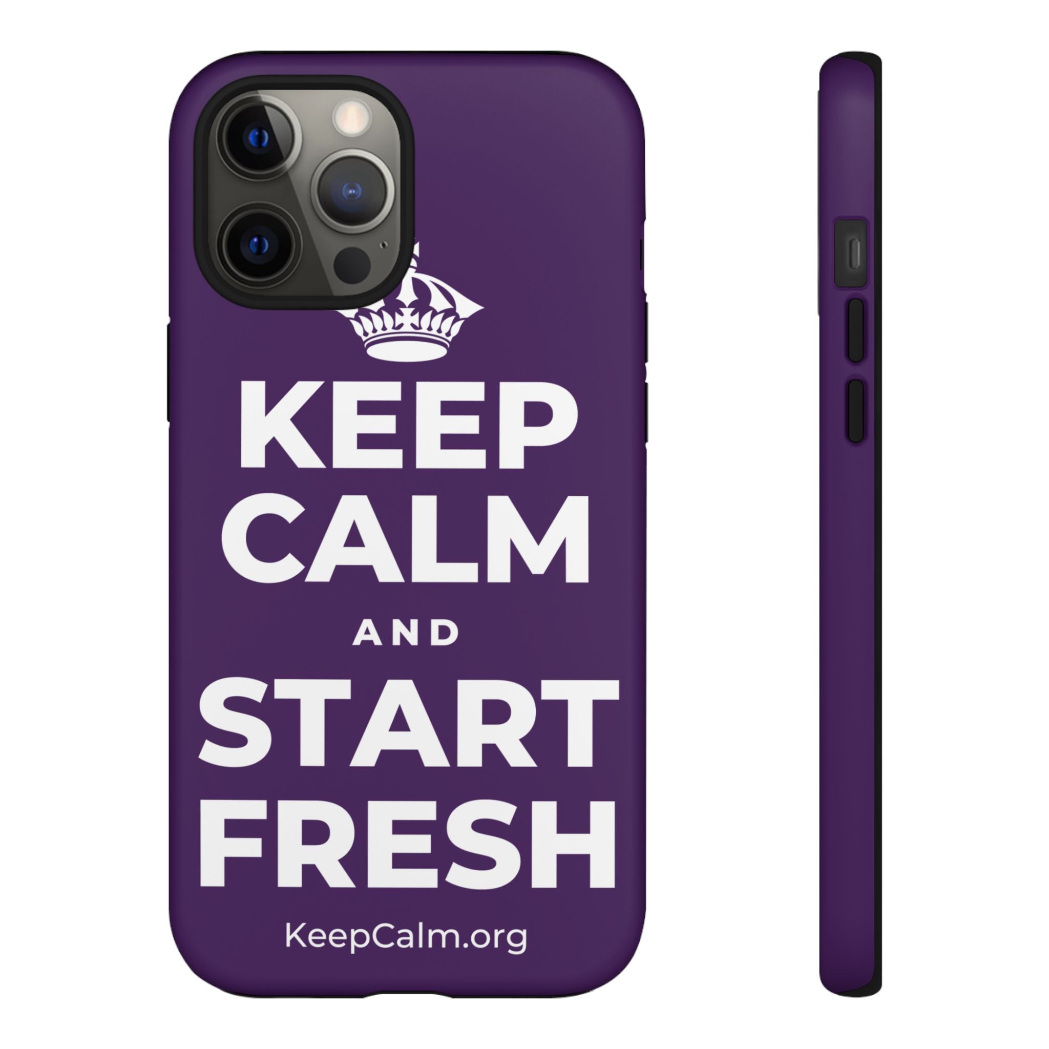 KEEP CALM AND START FRESH Phone Case