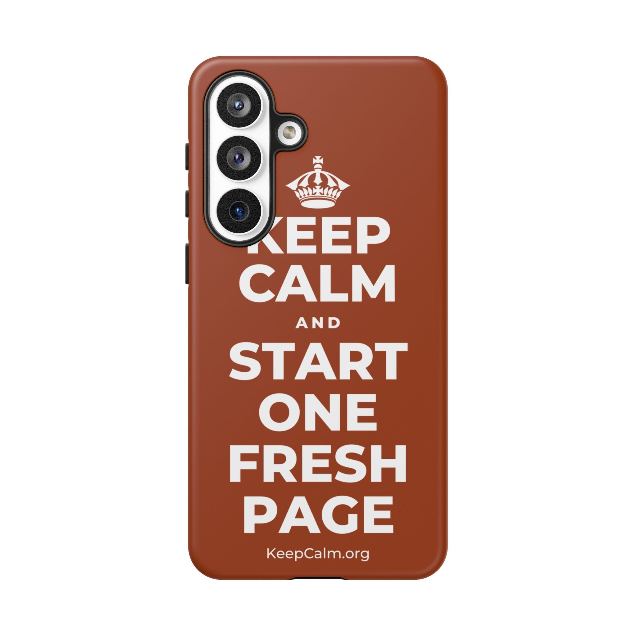 KEEP CALM AND START ONE FRESH PAGE Phone Case