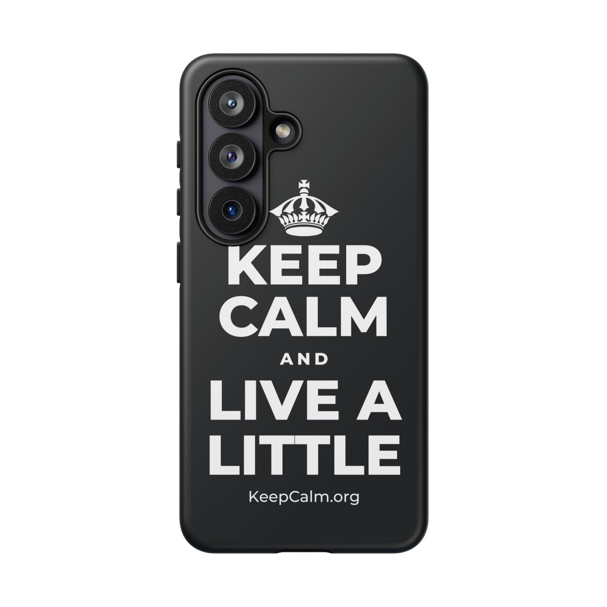KEEP CALM AND LIVE A LITTLE Phone Case (Dark)
