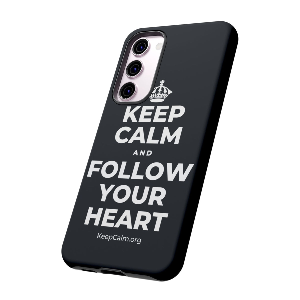 KEEP CALM AND FOLLOW YOUR HEART Phone Case (Dark)