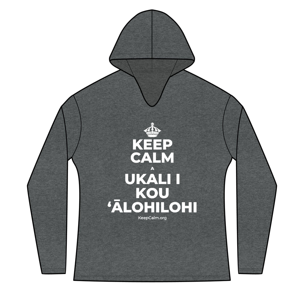 KEEP CALM A UKALI I KOU ʻĀLOHILOHI Women's Long Sleeve Hoodie