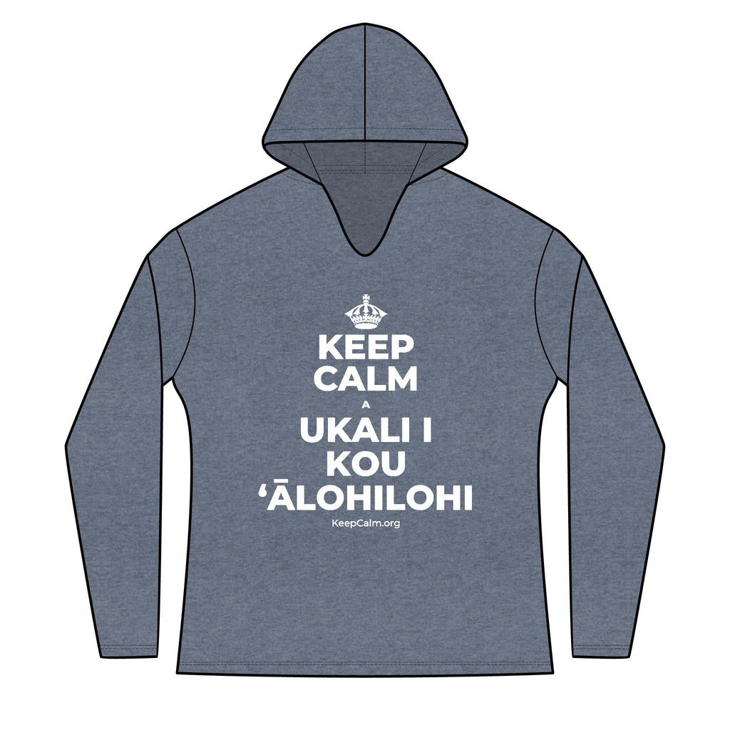 KEEP CALM A UKALI I KOU ʻĀLOHILOHI Women's Long Sleeve Hoodie