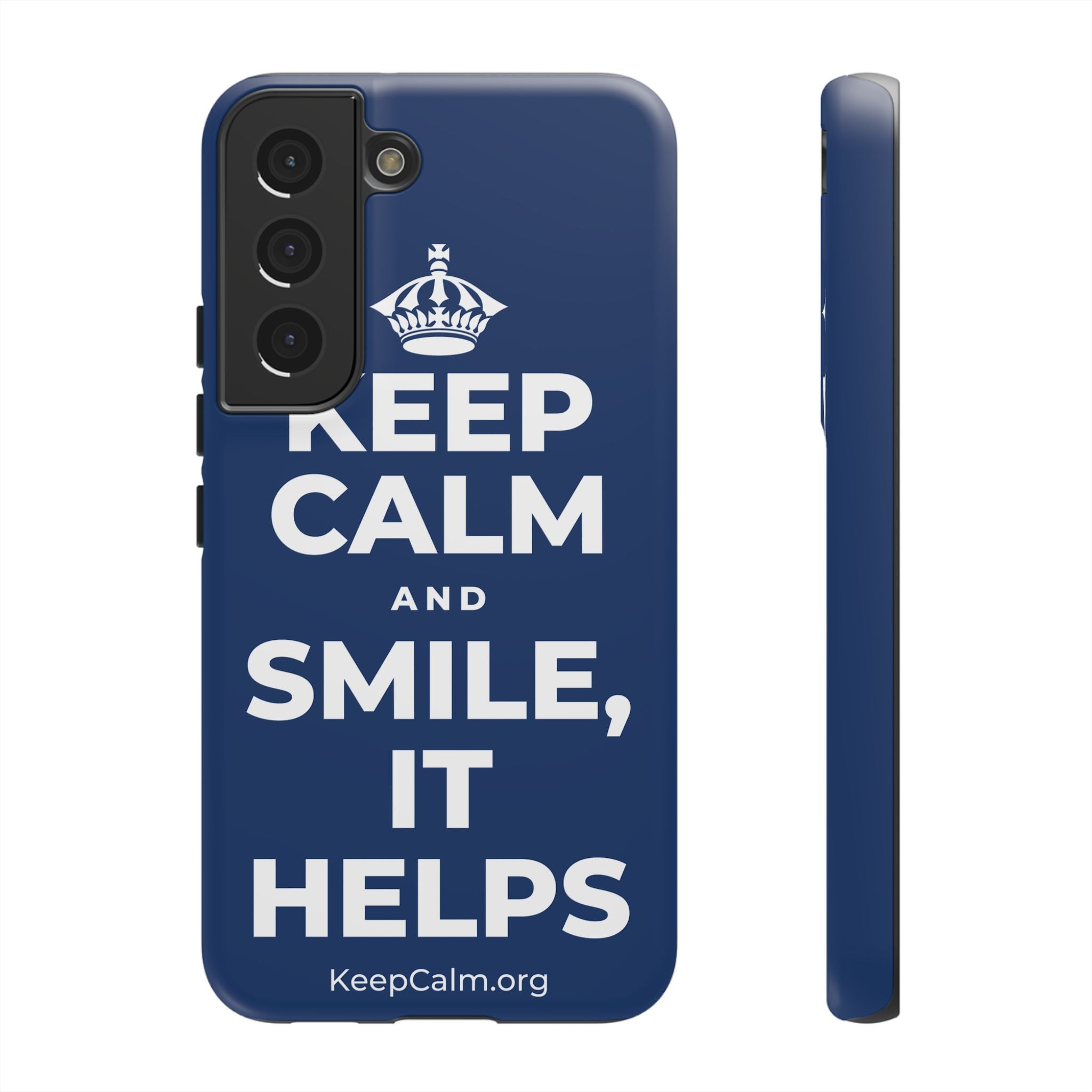 KEEP CALM AND SMILE, IT HELPS Phone Case