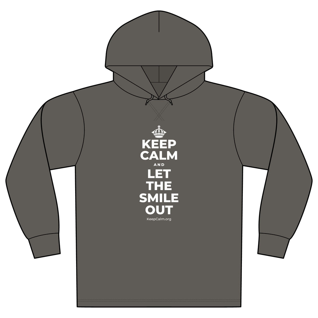 KEEP CALM AND LET THE SMILE OUT Organic Hoodie Tee