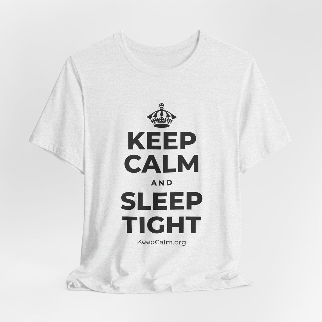 KEEP CALM AND SLEEP TIGHT T-Shirt (Soft Cream–Heather Mauve)
