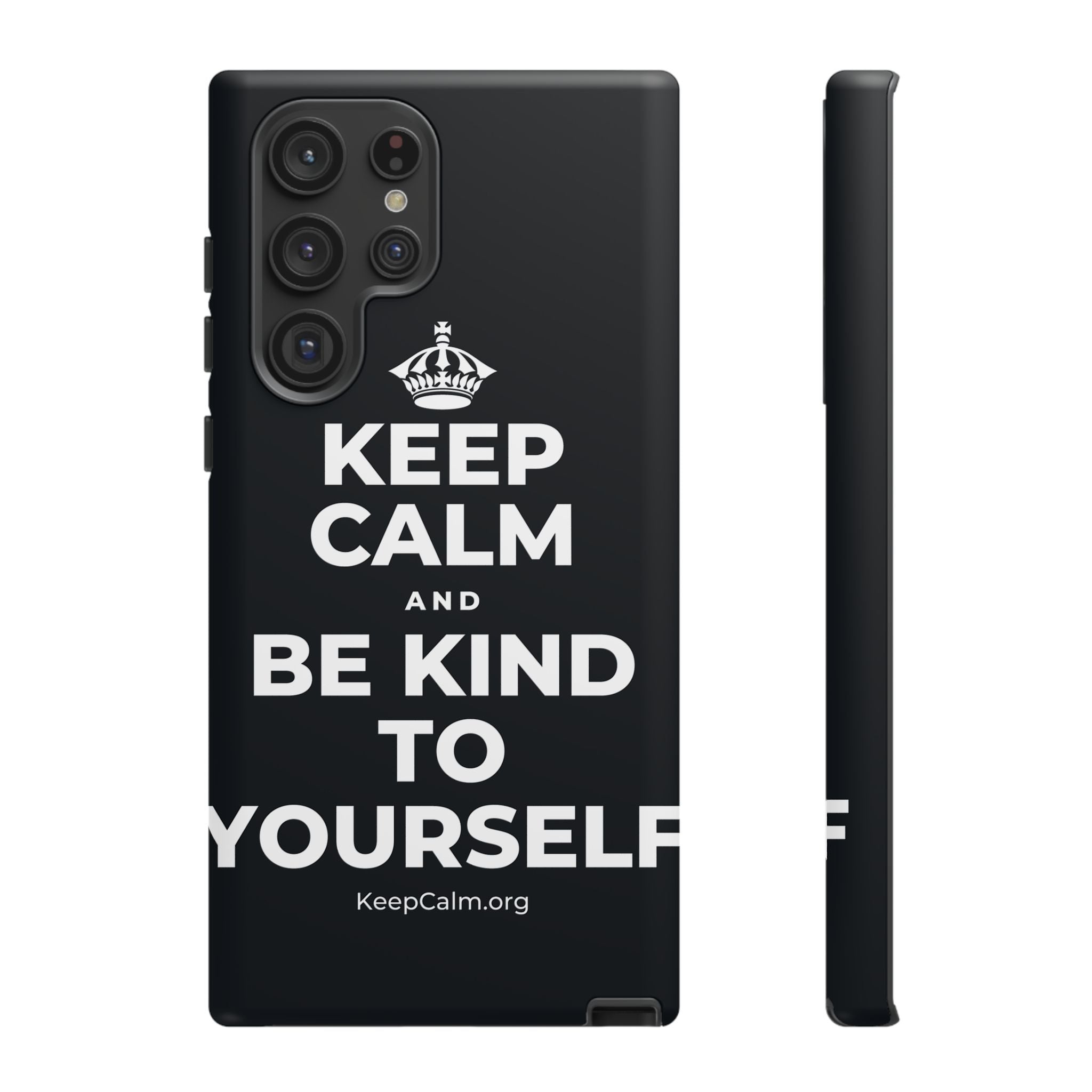 KEEP CALM AND BE KIND TO YOURSELF Phone Case (Dark)