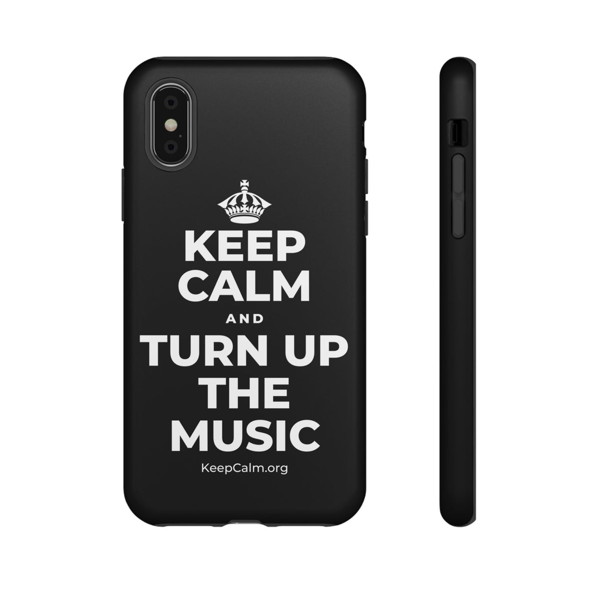 KEEP CALM AND TURN UP THE MUSIC Phone Case