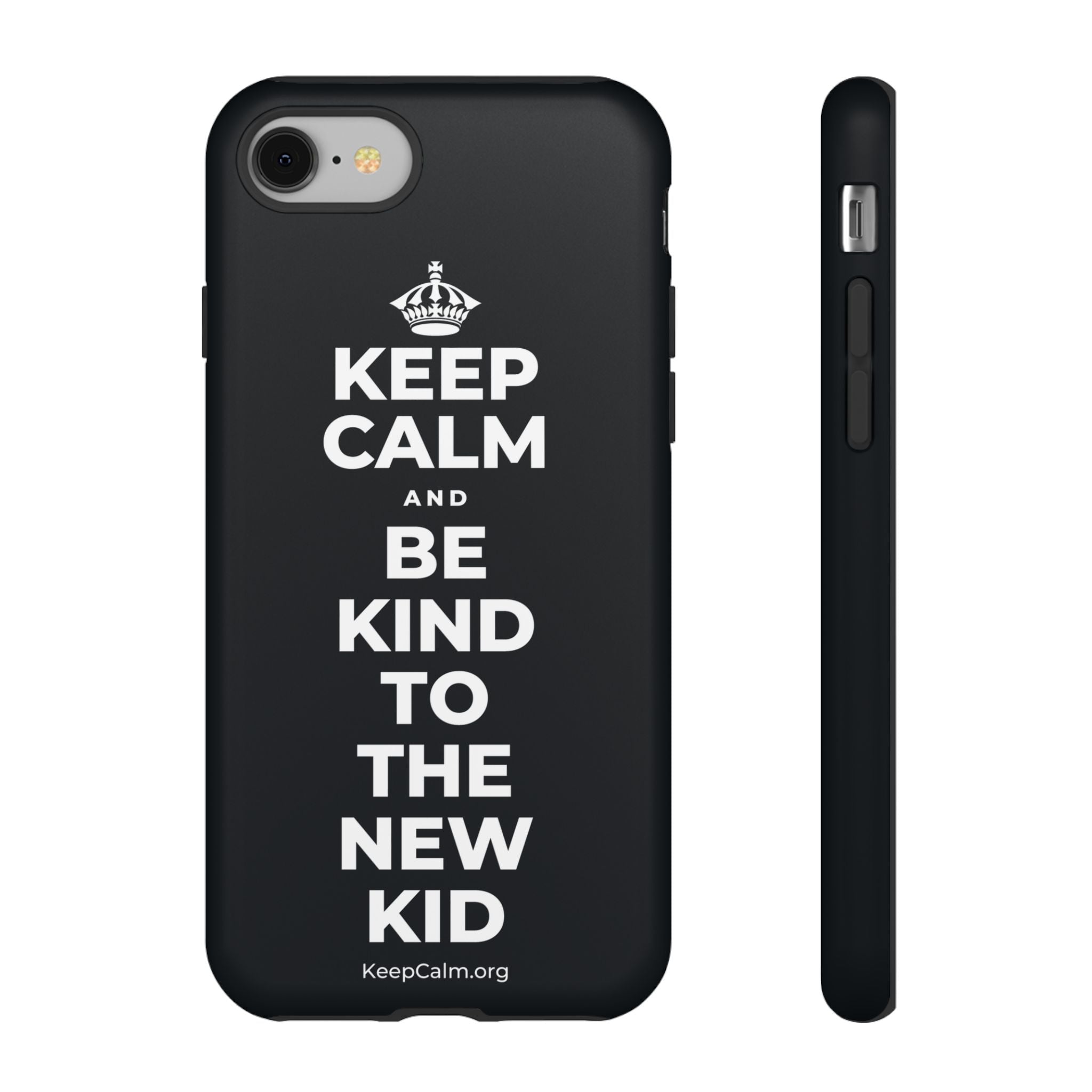 KEEP CALM AND BE KIND TO THE NEW KID Phone Case (Dark)