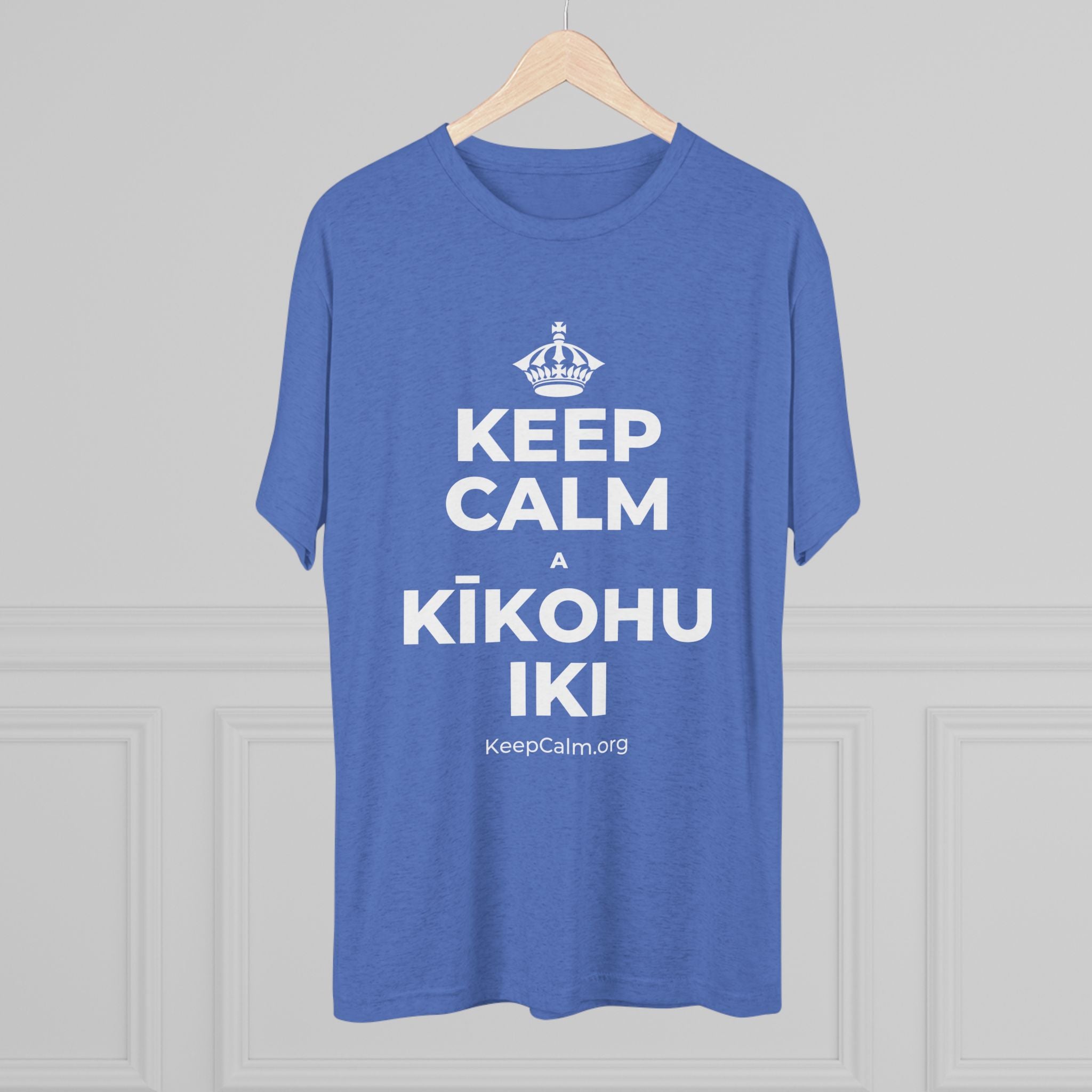 KEEP CALM A KĪKOHU IKI Tri-Blend Tee