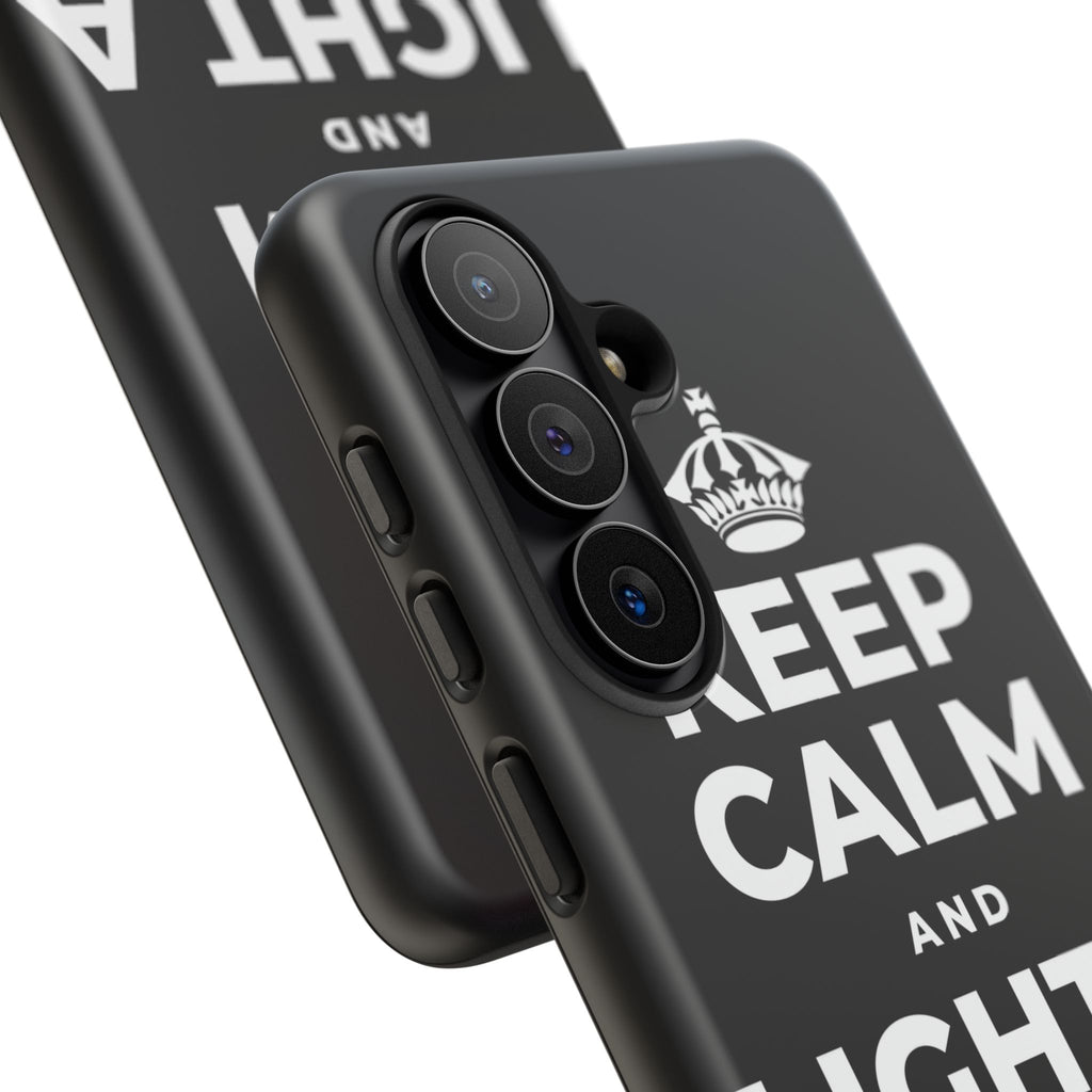 KEEP CALM AND LIGHT A COZY CANDLE Phone Case