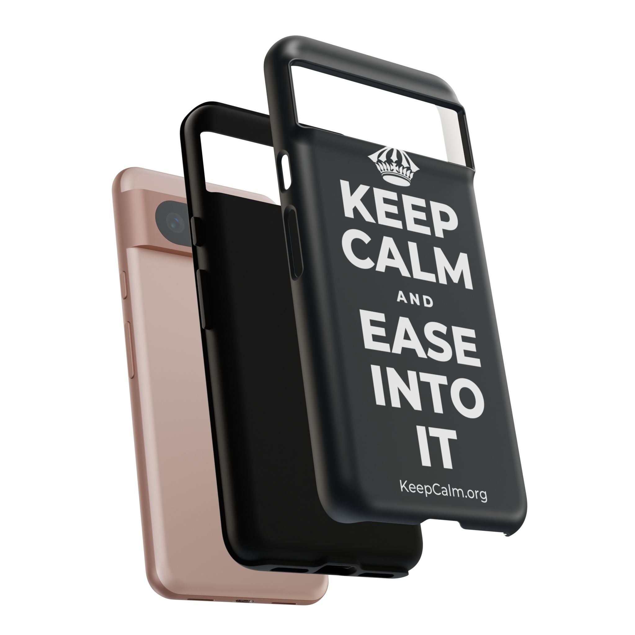 KEEP CALM AND EASE INTO IT Phone Case (Dark)