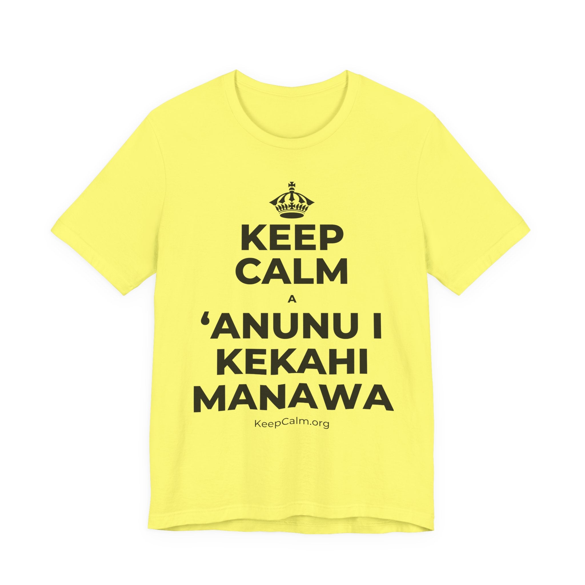 KEEP CALM A ʻANUNU I KEKAHI MANAWA T-Shirt (Soft Cream–Heather Mauve)