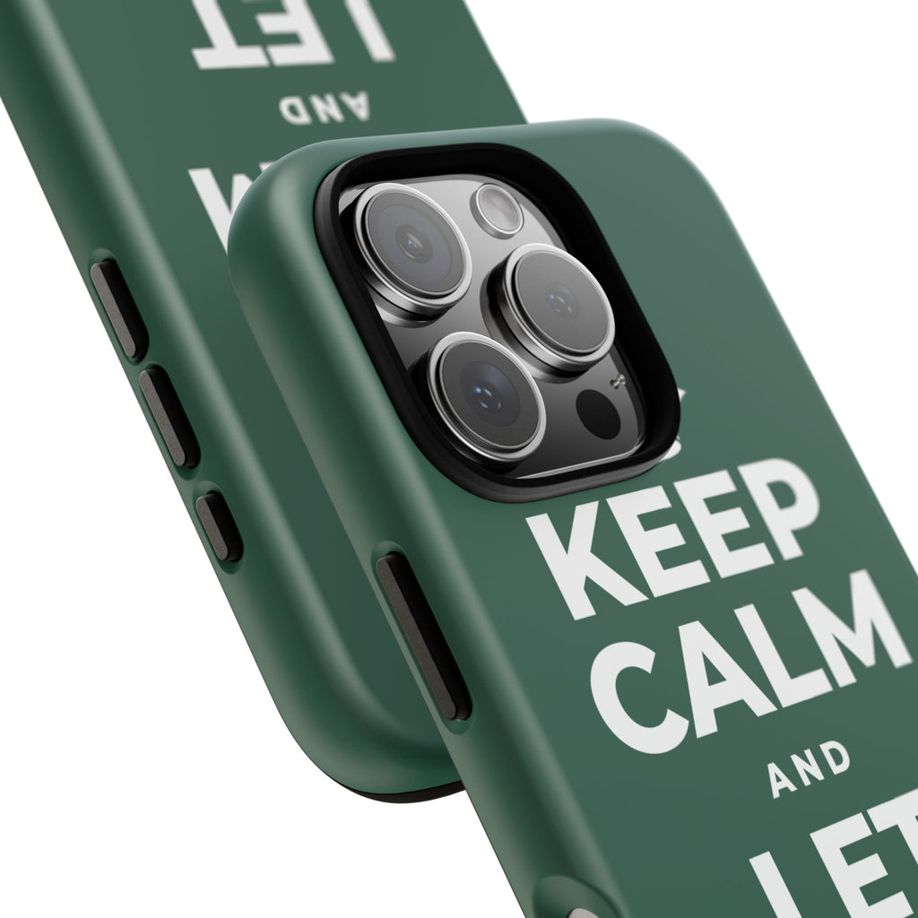 KEEP CALM AND LET PEOPLE IN Phone Case