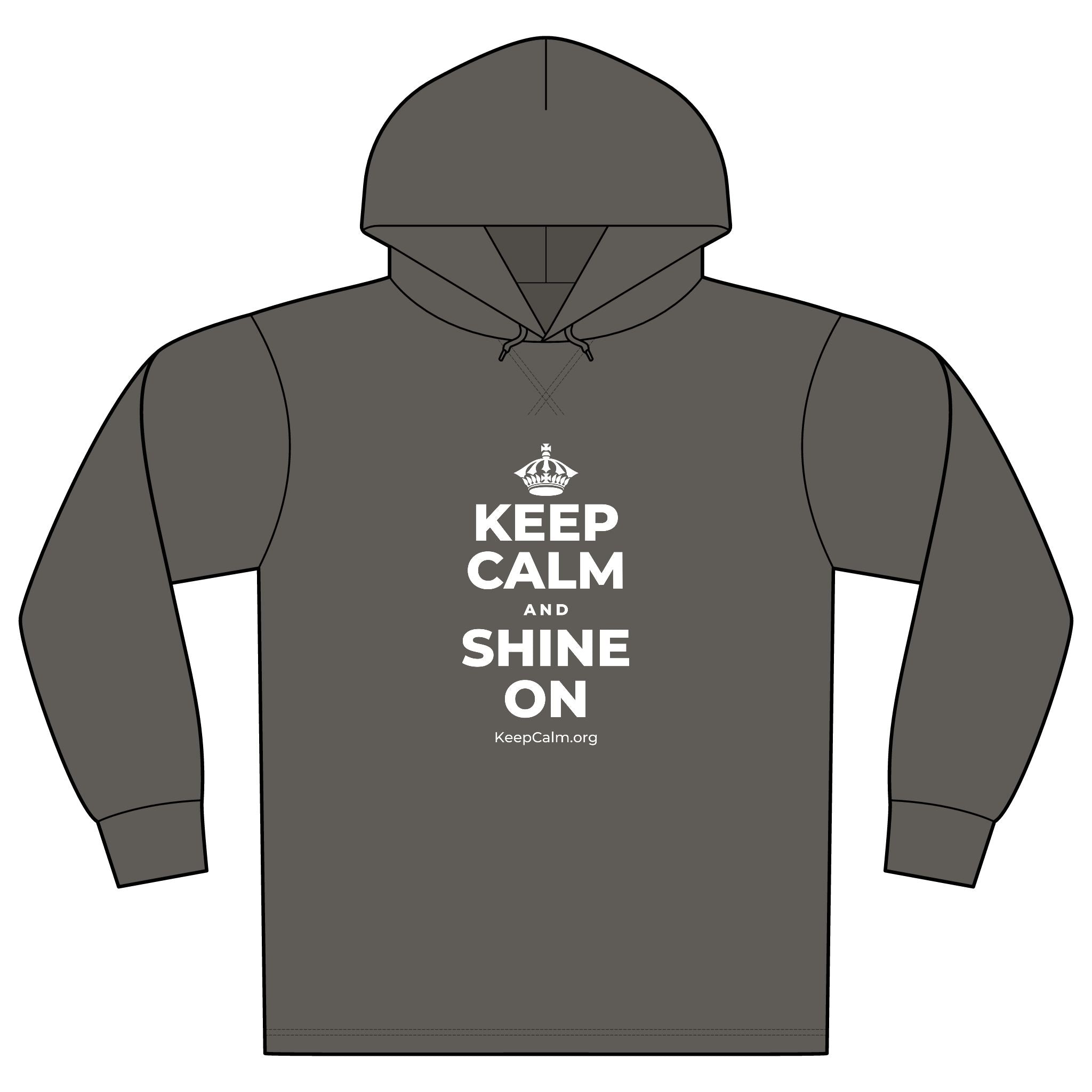 KEEP CALM AND SHINE ON Organic Hoodie Tee