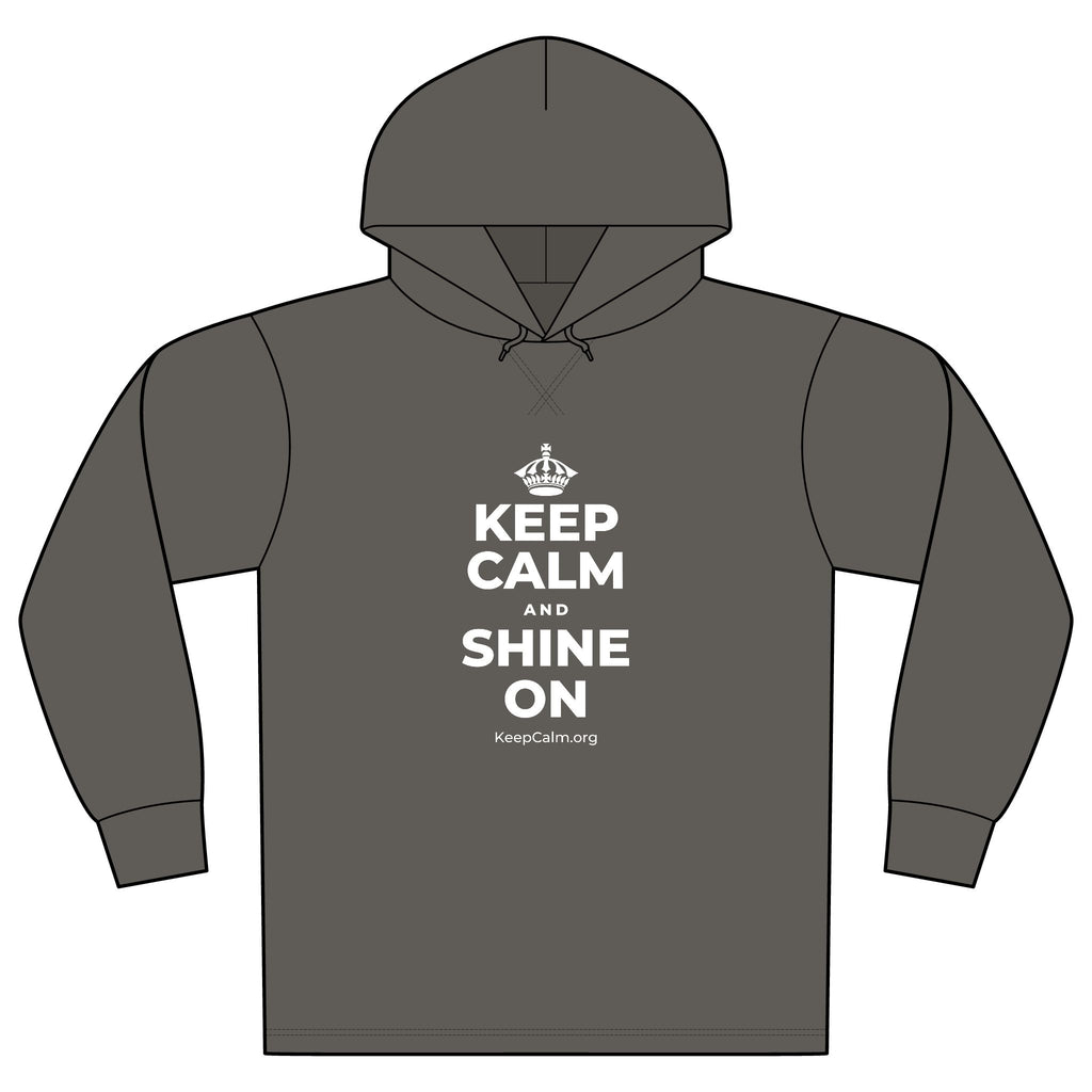 KEEP CALM AND SHINE ON Organic Hoodie Tee