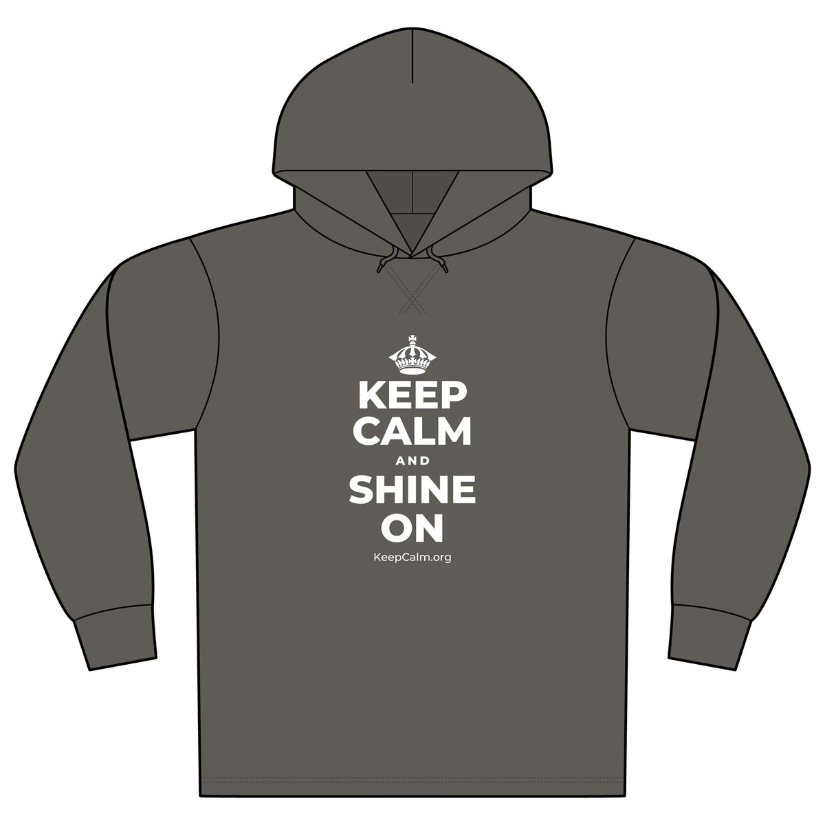 KEEP CALM AND SHINE ON Organic Hoodie Tee