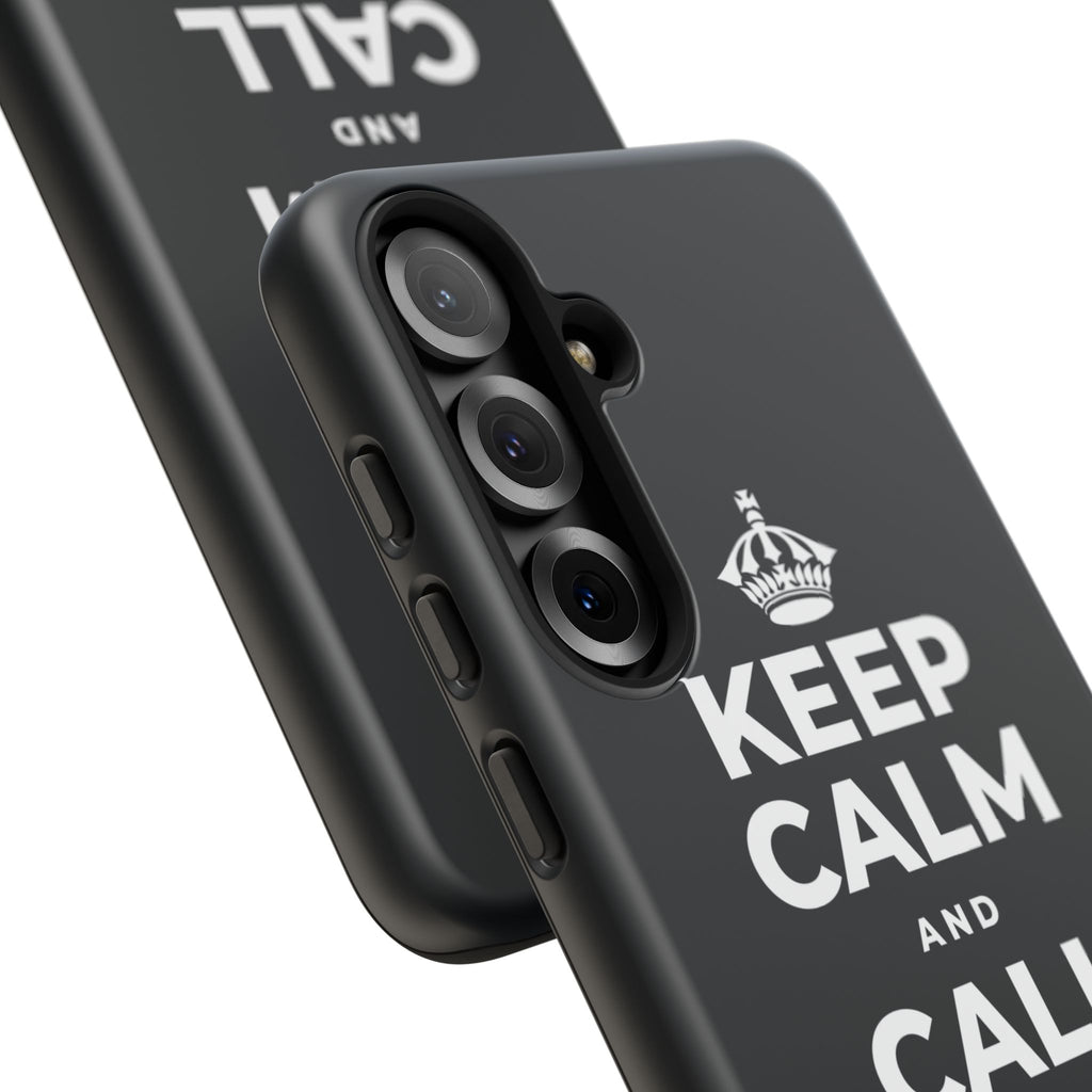 KEEP CALM AND CALL YOUR PEOPLE Phone Case (Dark)