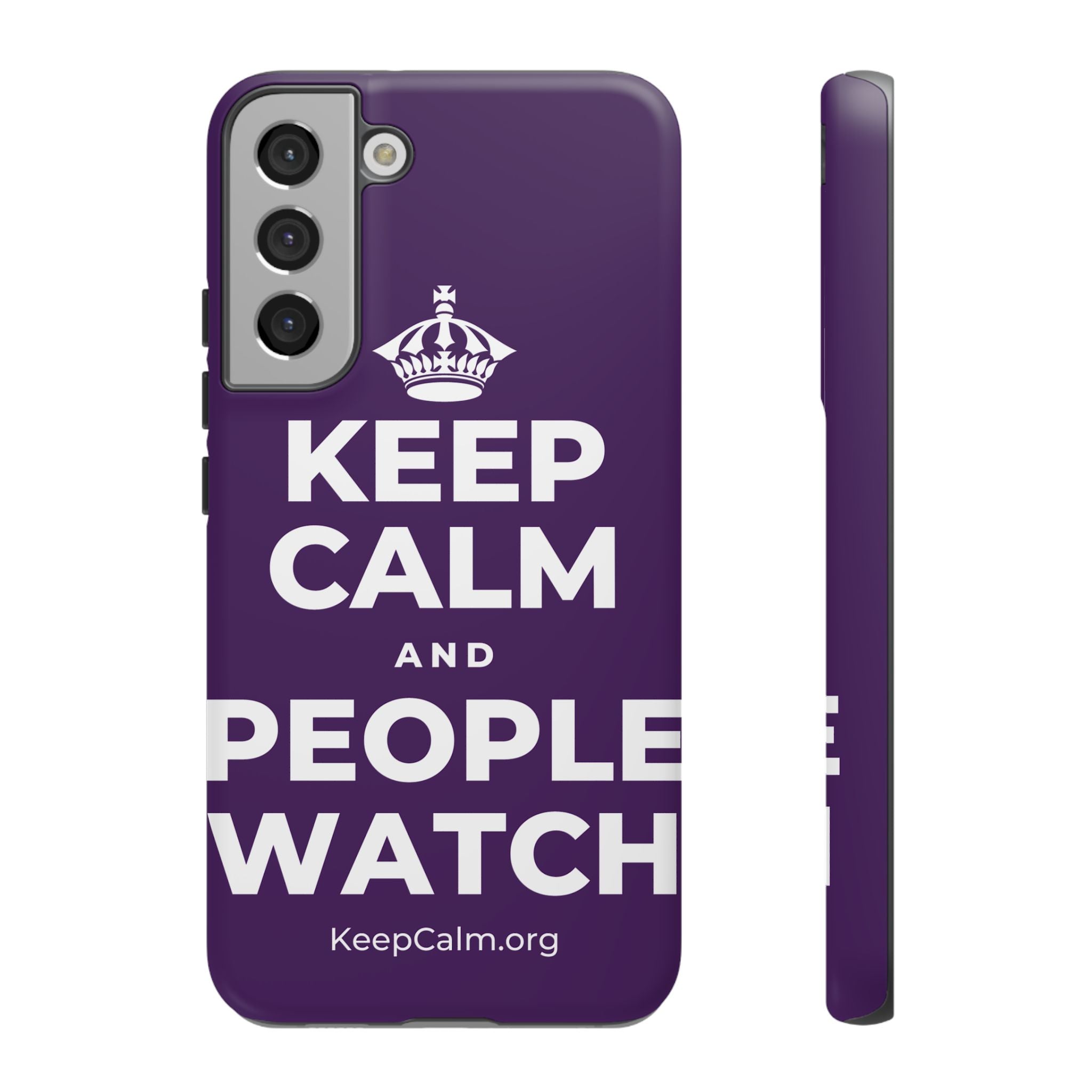KEEP CALM AND PEOPLE WATCH Phone Case