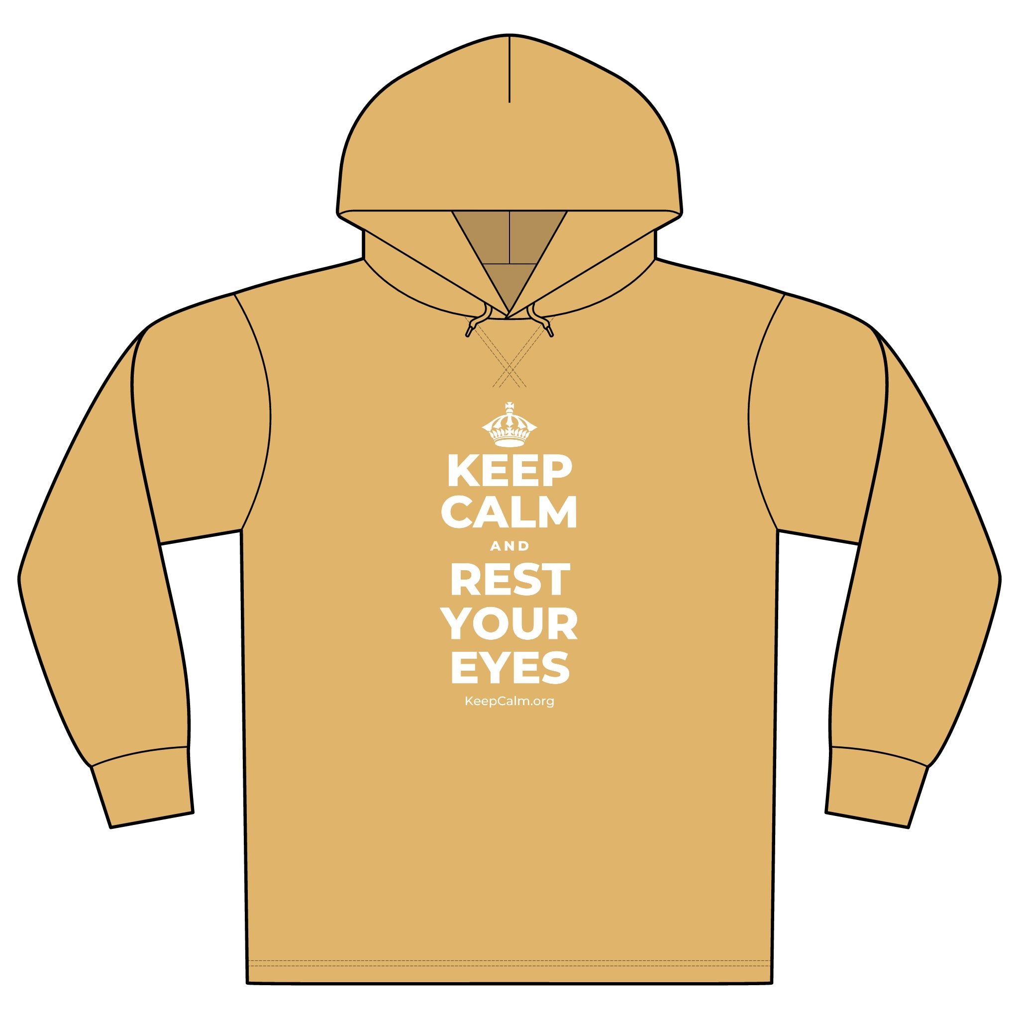 KEEP CALM AND REST YOUR EYES Organic Hoodie Tee