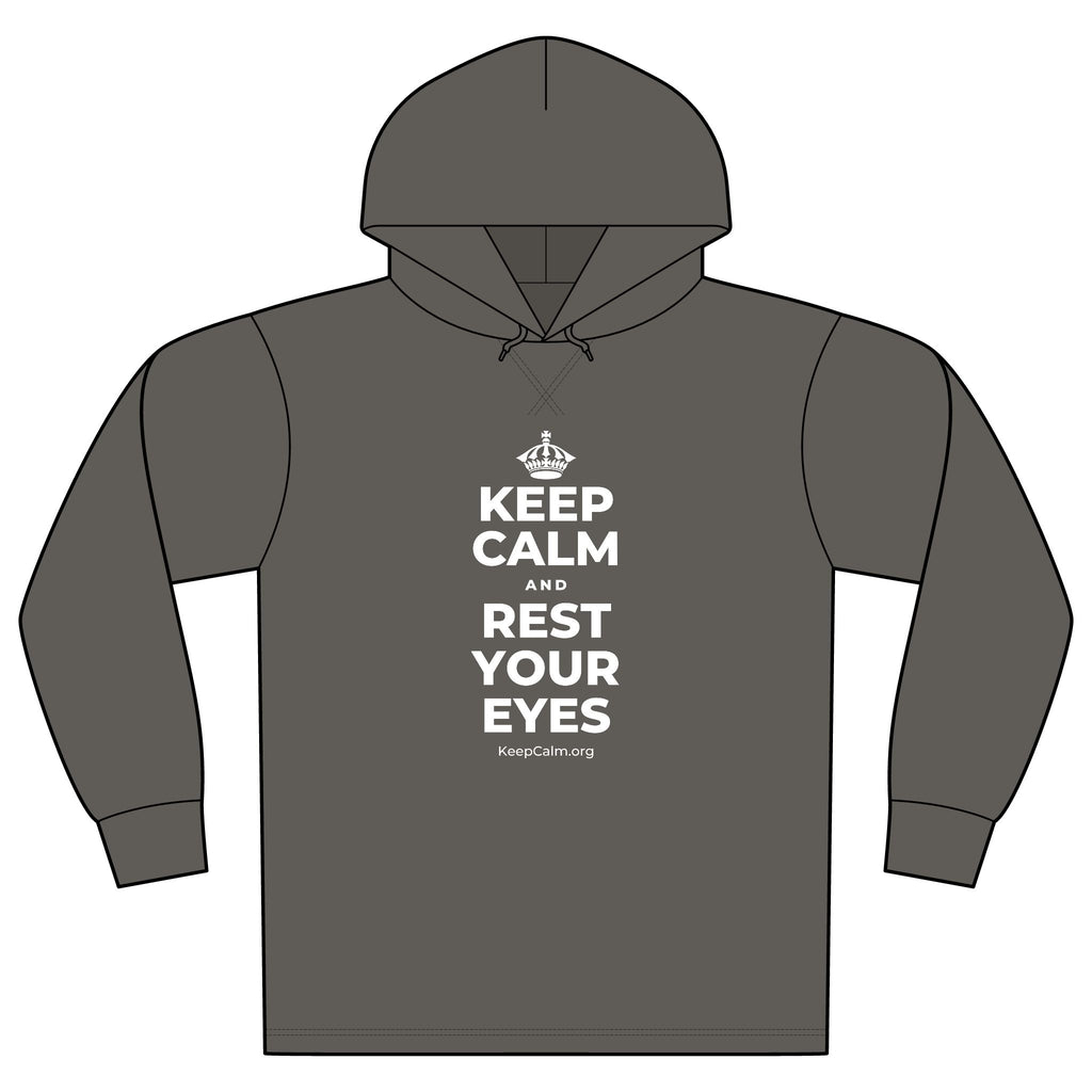 KEEP CALM AND REST YOUR EYES Organic Hoodie Tee