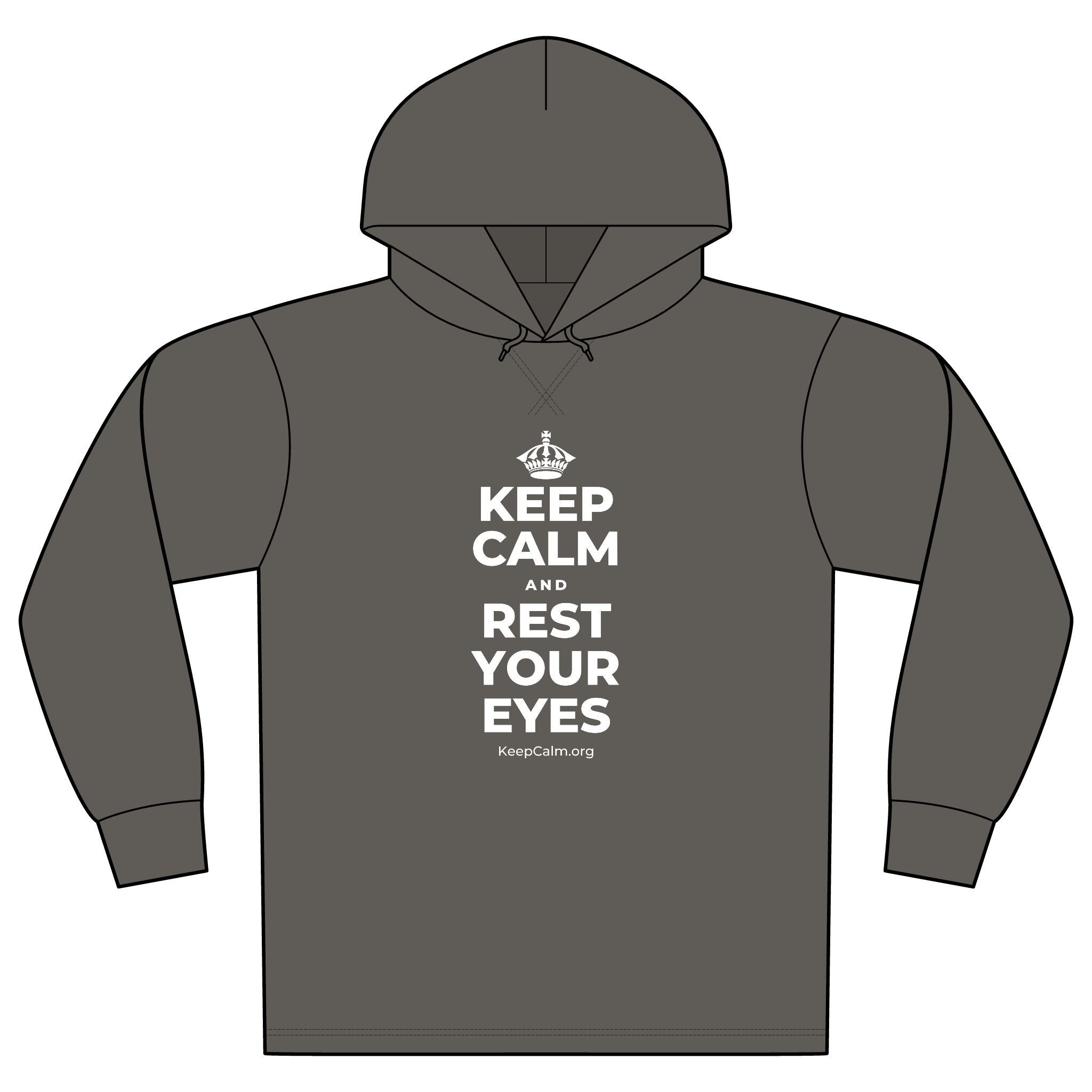 KEEP CALM AND REST YOUR EYES Organic Hoodie Tee
