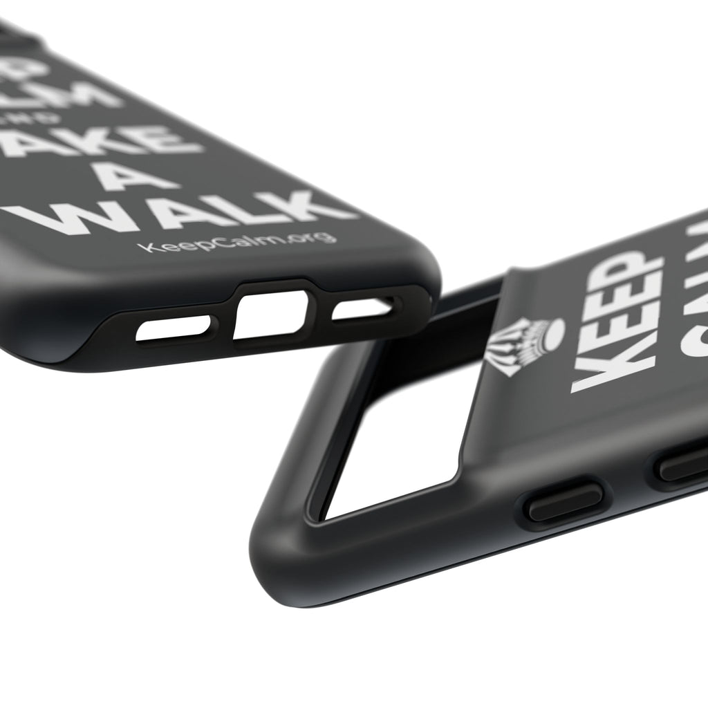 KEEP CALM AND TAKE A WALK Phone Case (Dark)