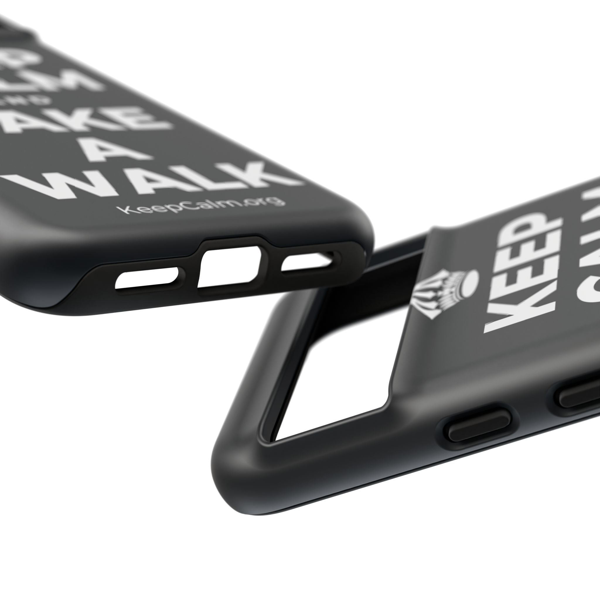 KEEP CALM AND TAKE A WALK Phone Case (Dark)