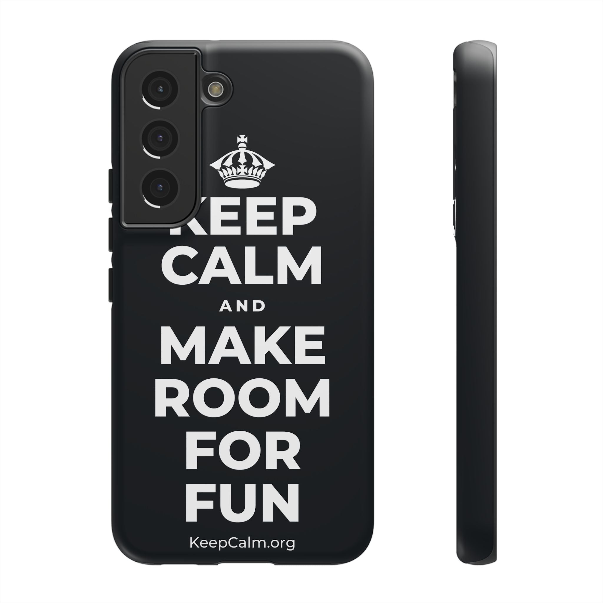 KEEP CALM AND MAKE ROOM FOR FUN Phone Case (Dark)