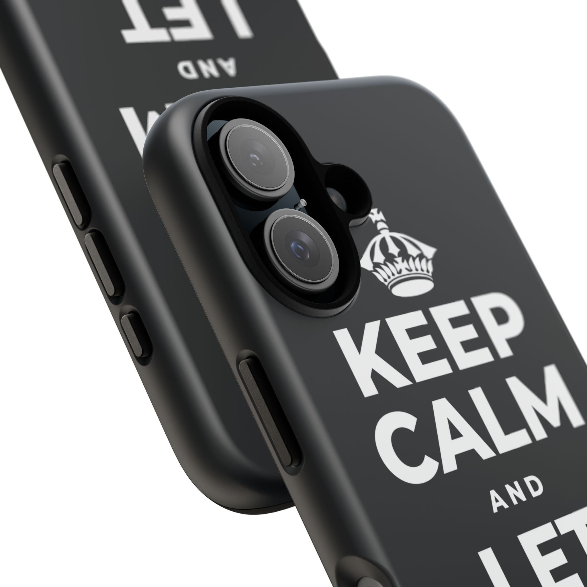 KEEP CALM AND LET IT RAIN Phone Case (Dark)