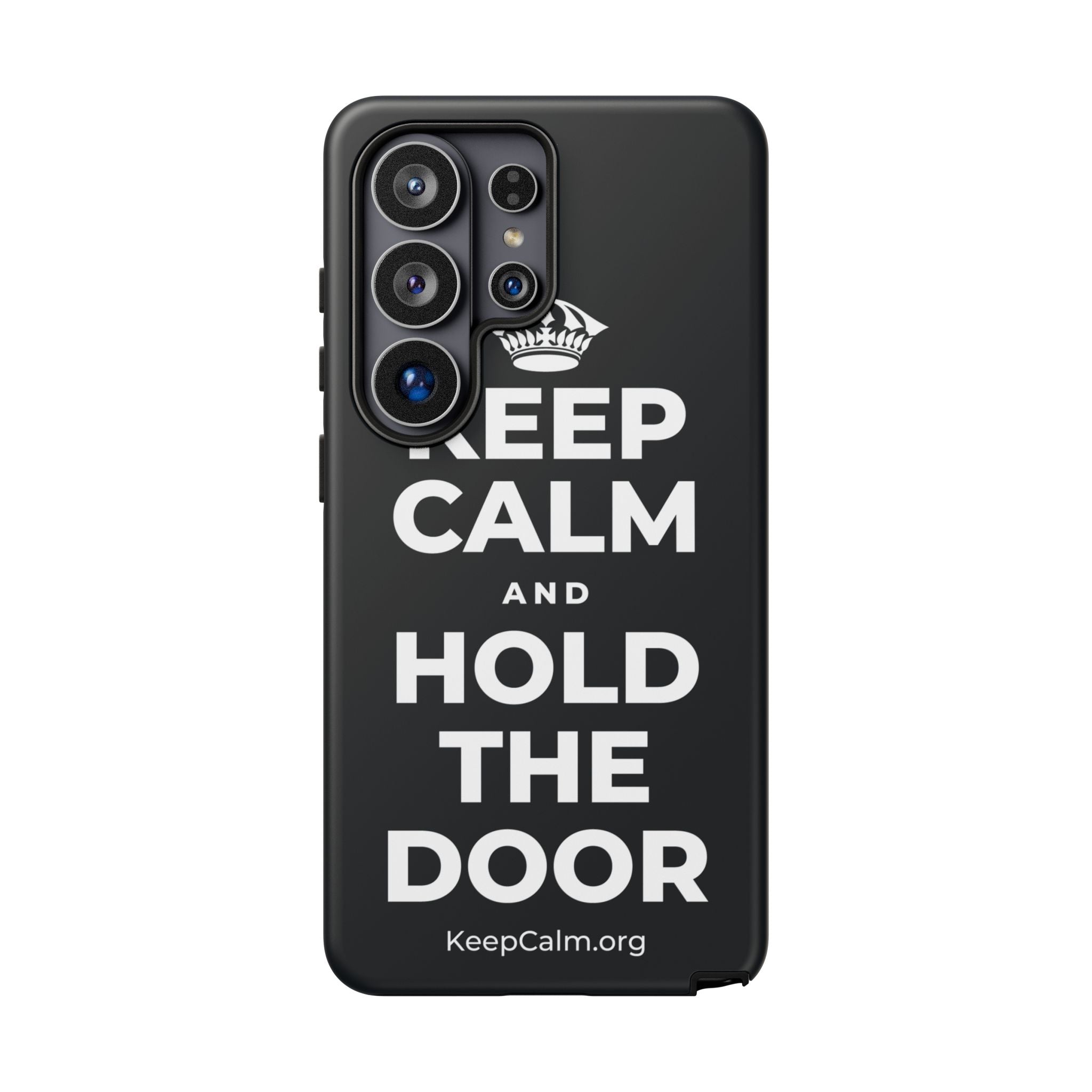 KEEP CALM AND HOLD THE DOOR Phone Case (Dark)