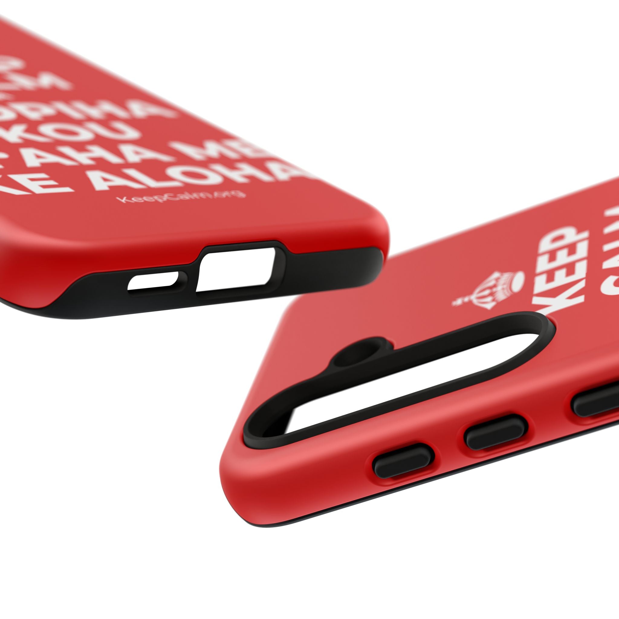 KEEP CALM A HOʻOPIHA I KOU KĪʻAHA ME KE ALOHA Phone Case