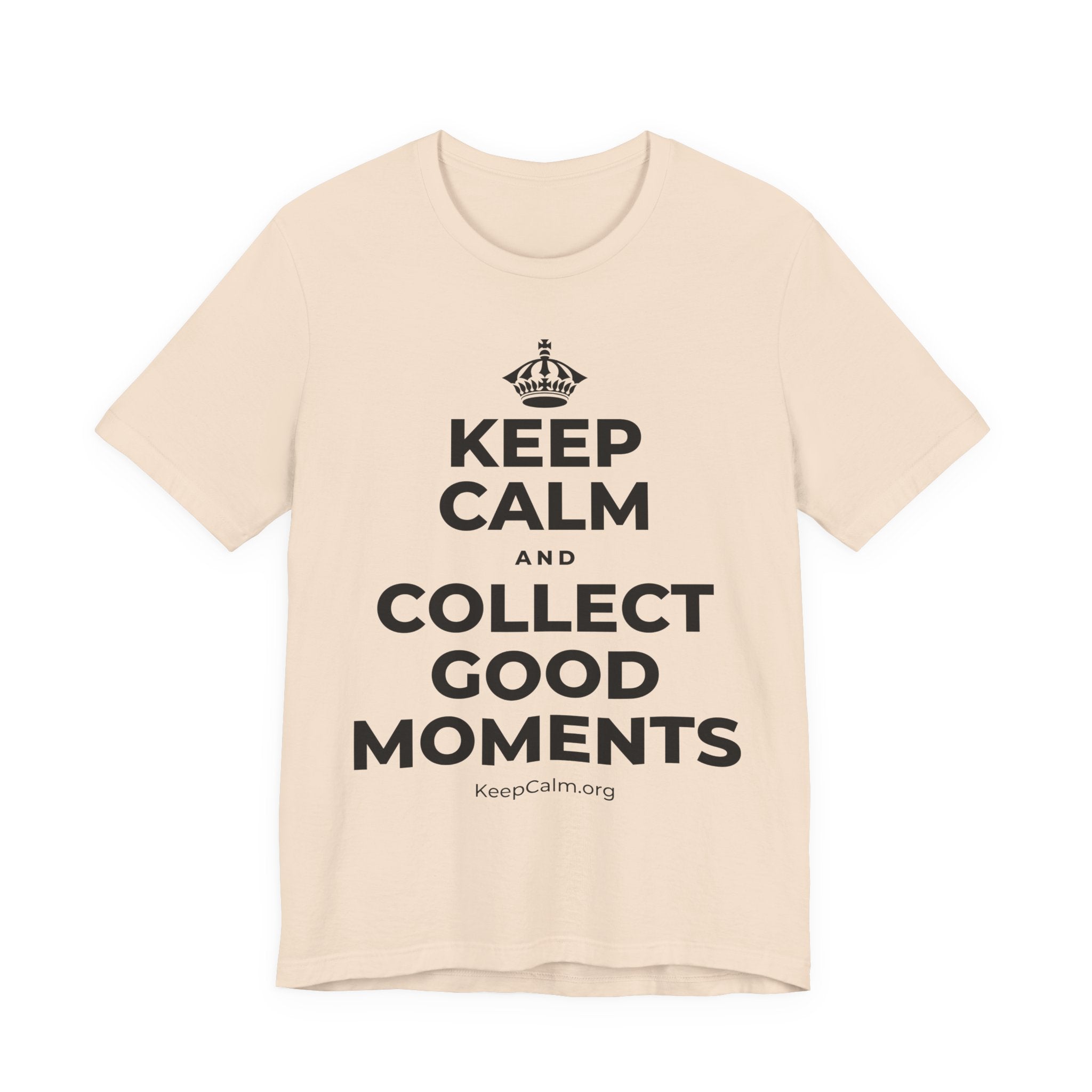 KEEP CALM AND COLLECT GOOD MOMENTS T-Shirt (Soft Cream–Heather Mauve)