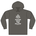 KEEP CALM AND SOFTEN INTO THE PILLOW Organic Hoodie Tee