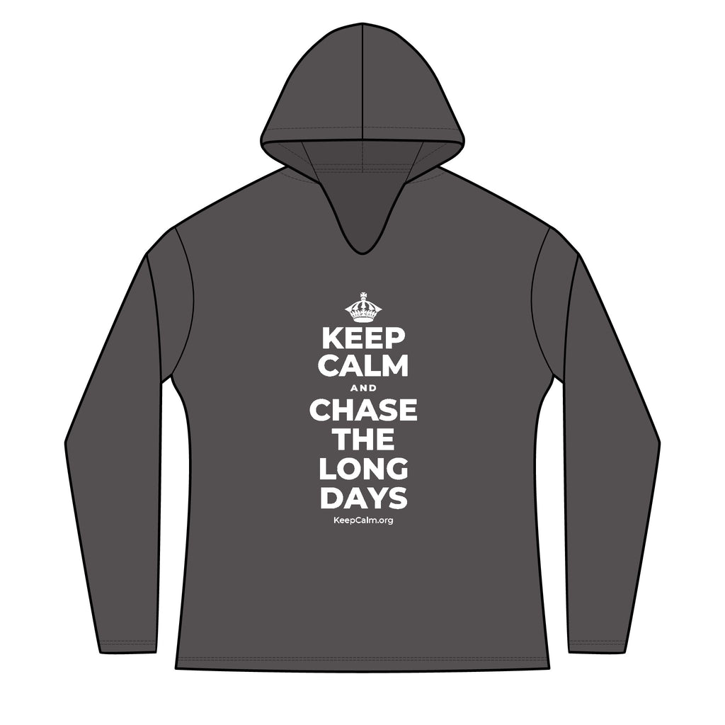 KEEP CALM AND CHASE THE LONG DAYS Women's Long Sleeve Hoodie