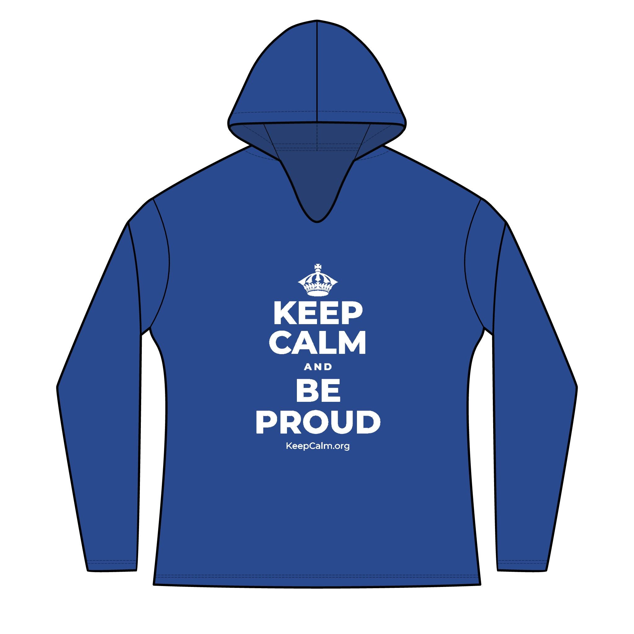 KEEP CALM AND BE PROUD Women's Long Sleeve Hoodie