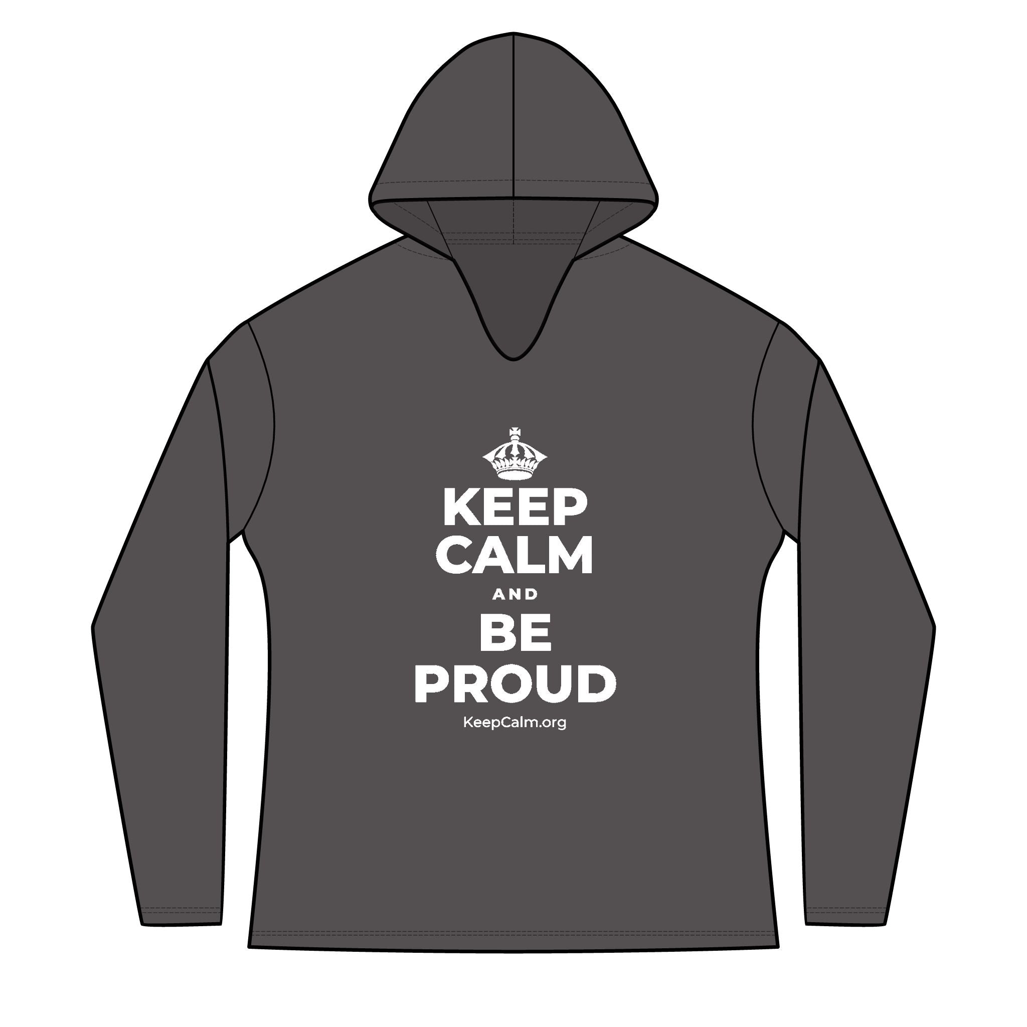 KEEP CALM AND BE PROUD Women's Long Sleeve Hoodie