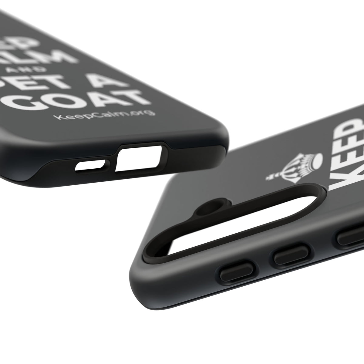 KEEP CALM AND PET A GOAT Phone Case (Dark)