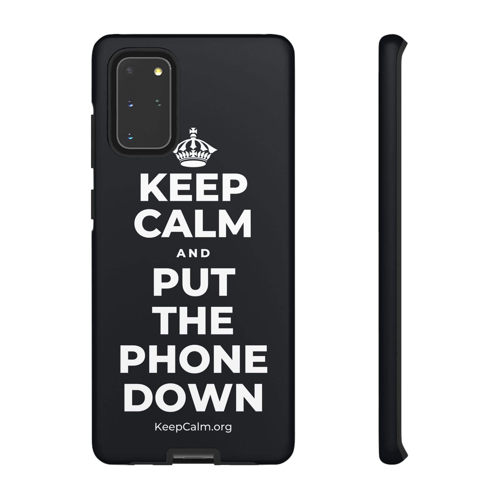 KEEP CALM AND PUT THE PHONE DOWN Phone Case (Dark)